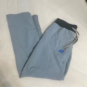 Figs reversible blue scrub pants